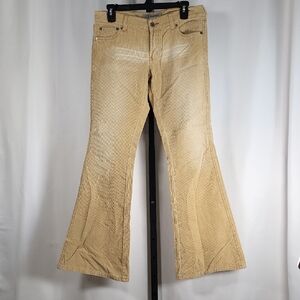 Hollister Beige Corduroy Flare Leg Pants - SZ‎ 4